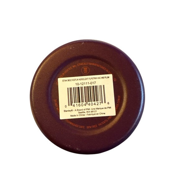Like New Used Once!!!! 36 oz Stanley Plum/Orange accents - see pics -Great Gift! - Picture 3 of 12